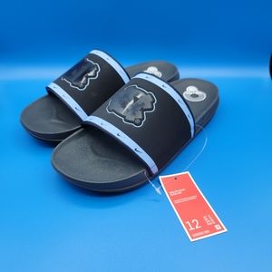 Nike OffCourt North Carolina Tarheels Slides Men's Size 12 Black Carolina Blue
